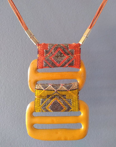 Necklace (Ceramic/Fabric)