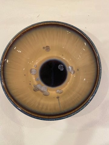 Crystalline Glaze Bowl - small brown/tan