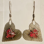 Earrings (sterling silver heart)