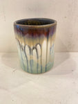Crystalline Glaze Whiskey Cup - green/brown