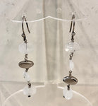 Earrings (moonstone/silver)