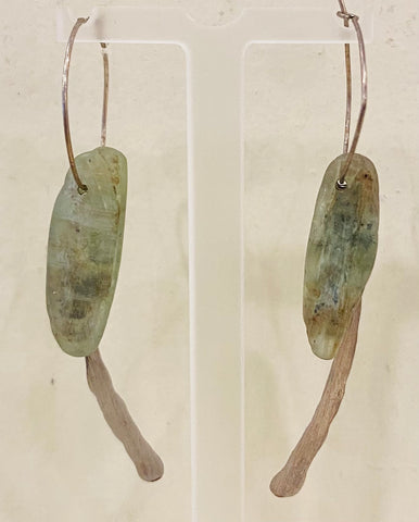 Earrings (stone/silver)