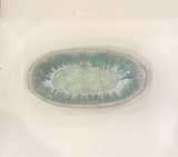 Oval Tray - glass geode center