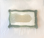 Wavy Rectangle Tray - glass geode center