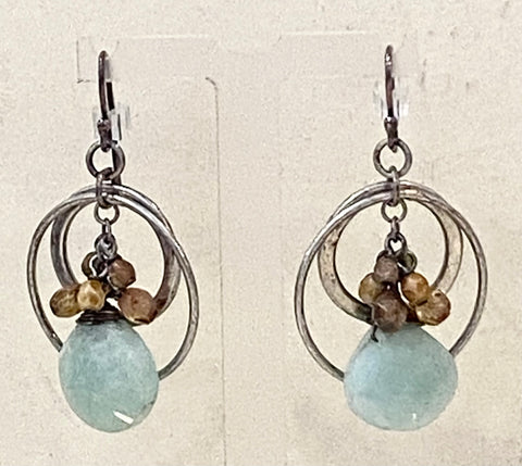 Earrings (amazonite)