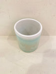 Crystalline Glaze Whiskey Cup - white/green