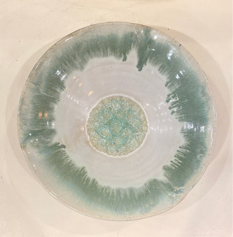 Nesting Bowl - glass geode center, medium