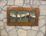 Framed Tile Trio - Pine Landscape