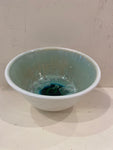 Crystalline Glaze Bowl - small white/green