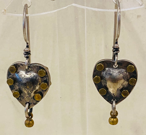 Earrings (metal hearts)