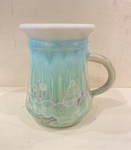 Crystalline Glaze Mug - white/green