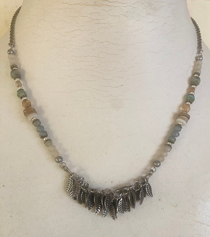 Necklace (silver leaves)