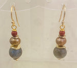 Earrings (pearl/jasper/labradorite)