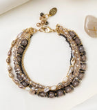 Bracelet (pearl/chalcedony)