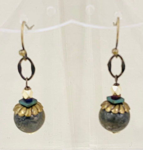 Earrings (pyrite hoop)