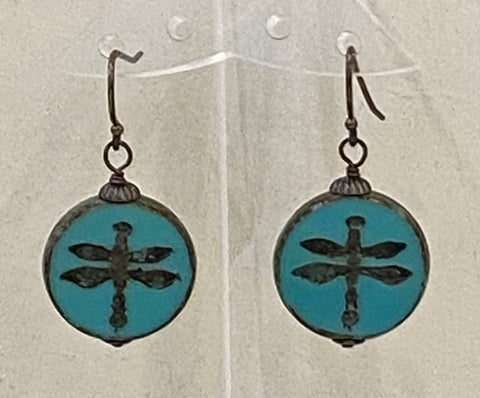 Earrings (dragonfly)