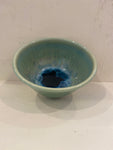 Crystalline Glaze Bowl - small blue/green