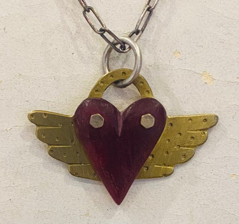 Necklace (winged heart)