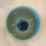 Crystalline Glaze Bowl - small blue/green