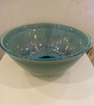 Crystalline Glaze Bowl - large blue/green
