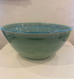 Crystalline Glaze Bowl - large blue/green