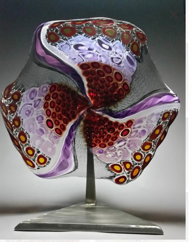 Platter (Glass Murrine) on Stand