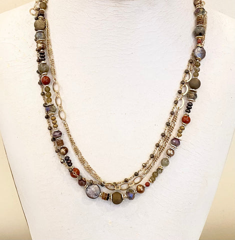Necklace (pearl/jasper)
