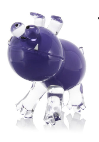 Blown glass dog