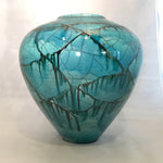 Raku Blue Crackle (Large Globe)