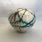 Raku White Crackle (Medium Sphere)