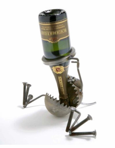 Metal Sculpture (Wine Bottle Holder)